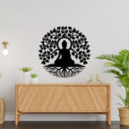 Buddha Tree Metal Wall Art entryway wall decor