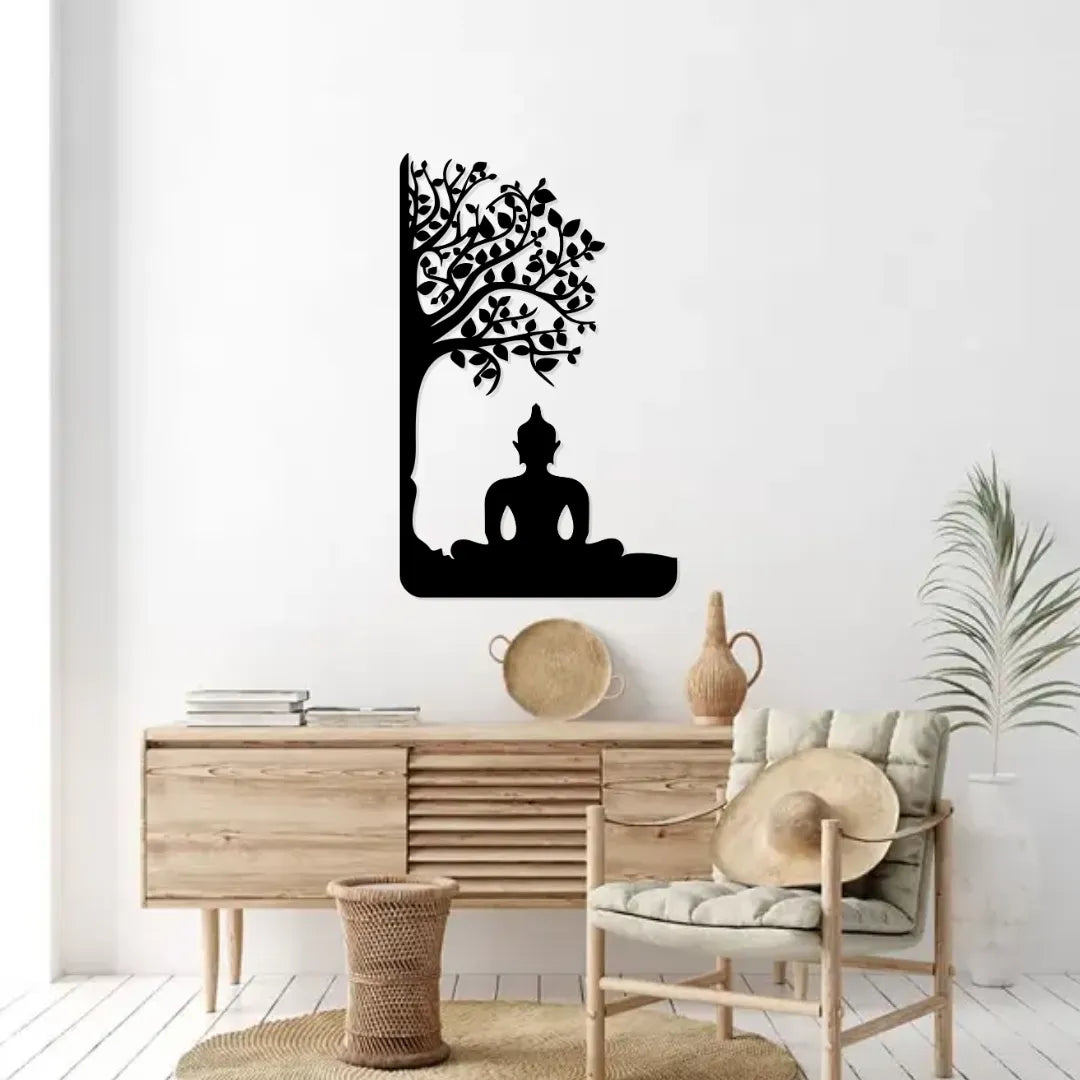 Buddha Tree Metal Wall Art living room wall decor