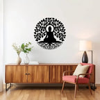 Buddha Tree Metal Wall Art living room wall hanging