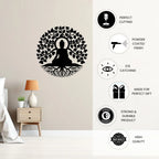 Buddha Tree Metal Wall Art premium powder coated finish