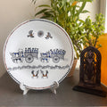 Artrooms Bullock cart Procession Ceramic Hand Painted Warli Art - Wall Decor Plates