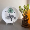 Artrooms Captivating village scene Ceramic Hand Painted Warli Art - Wall Decor Plates