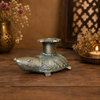 Dhokra Craft Turtle Candle Stand