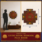 Sri Yantra Wall Hanging | Acrylic Sacred Geometry Art | 16x16 Decor