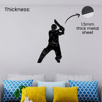 Cricket Player Metal Wall Art 1.5mm thick metal sheet  