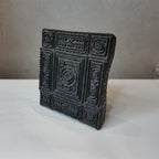 Vintage Hand-Carved Wooden Printing Block – Palace Medallion Panel