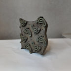 Vintage Hand-Carved Wooden Printing Block – Curling Paisley Cluster