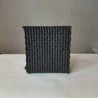 Vintage Hand-Carved Wooden Printing Block – Ribbed Bead Column