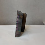 Vintage Hand-Carved Wooden Printing Block – Scalloped Paisley Grid