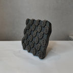Vintage Hand-Carved Wooden Printing Block – Staggered Floral Buti Grid