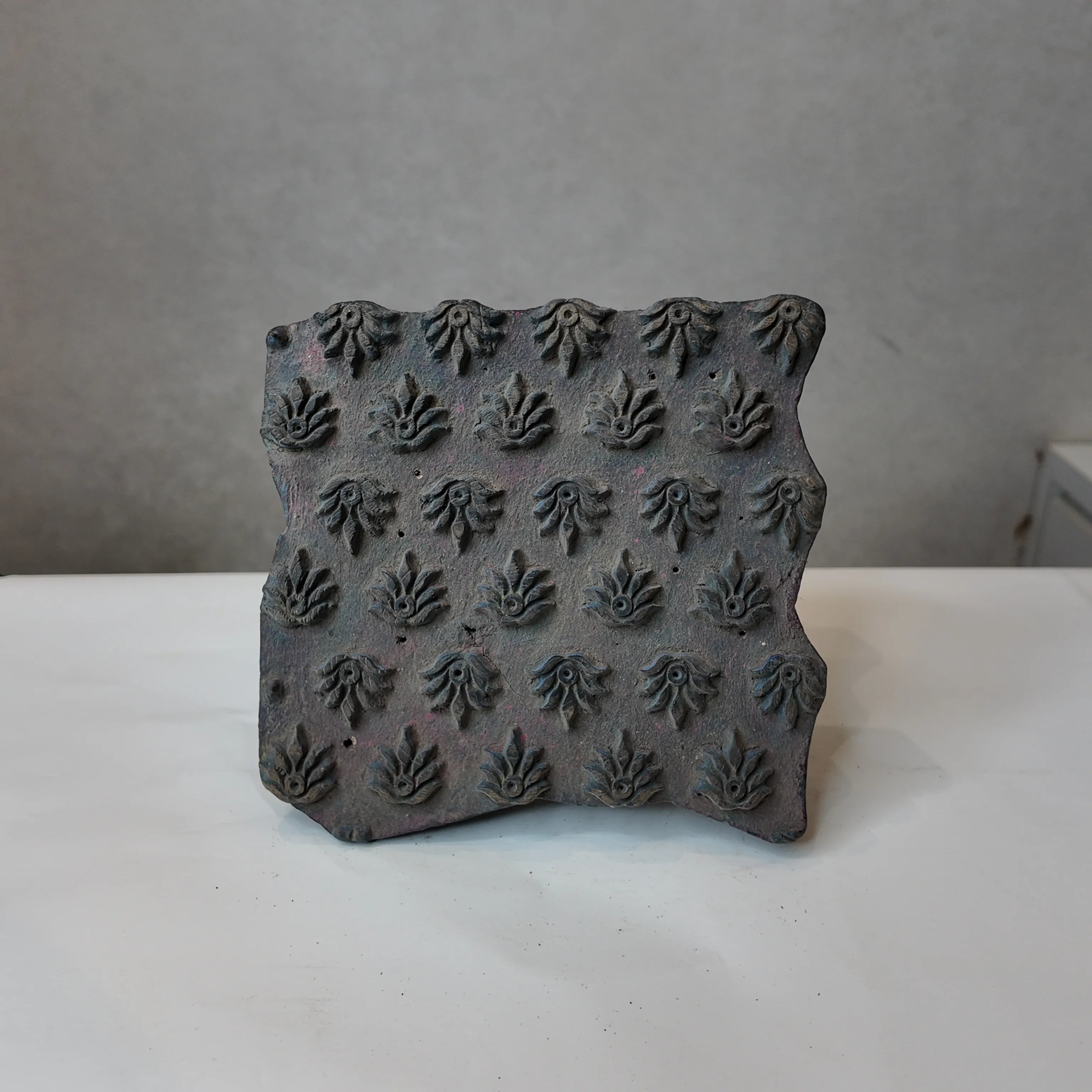 Vintage Indian Textile Stamp – Miniature Clover Buti Pattern