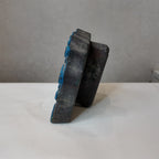 Vintage Hand-Carved Wooden Printing Block – Swirling Paisley Grid