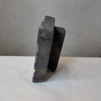 Vintage Hand-Carved Wooden Printing Block – Braided Spiral Scroll