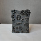 Vintage Hand-Carved Wooden Printing Block – Mixed Motif Sampler