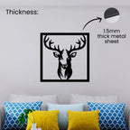 Deer Frame Metal Wall Art 1.5mm thick metal sheet