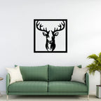 Deer Frame Metal Wall Art sofa wall decor
