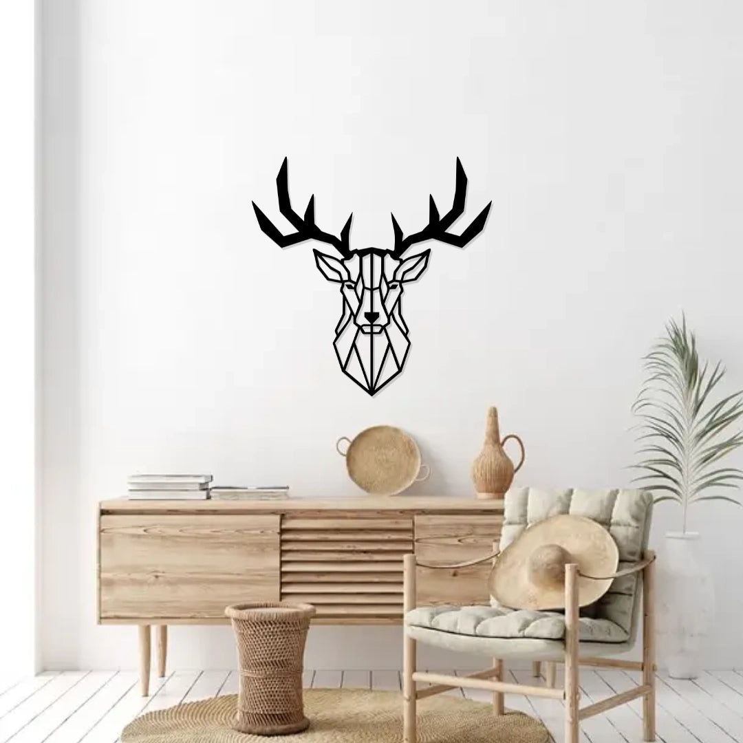 Deer Head Metal Wall Art modern home wall decor