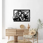 Demon Slayer Tanjiro Nezuko Metal Wall Art living room wall decor