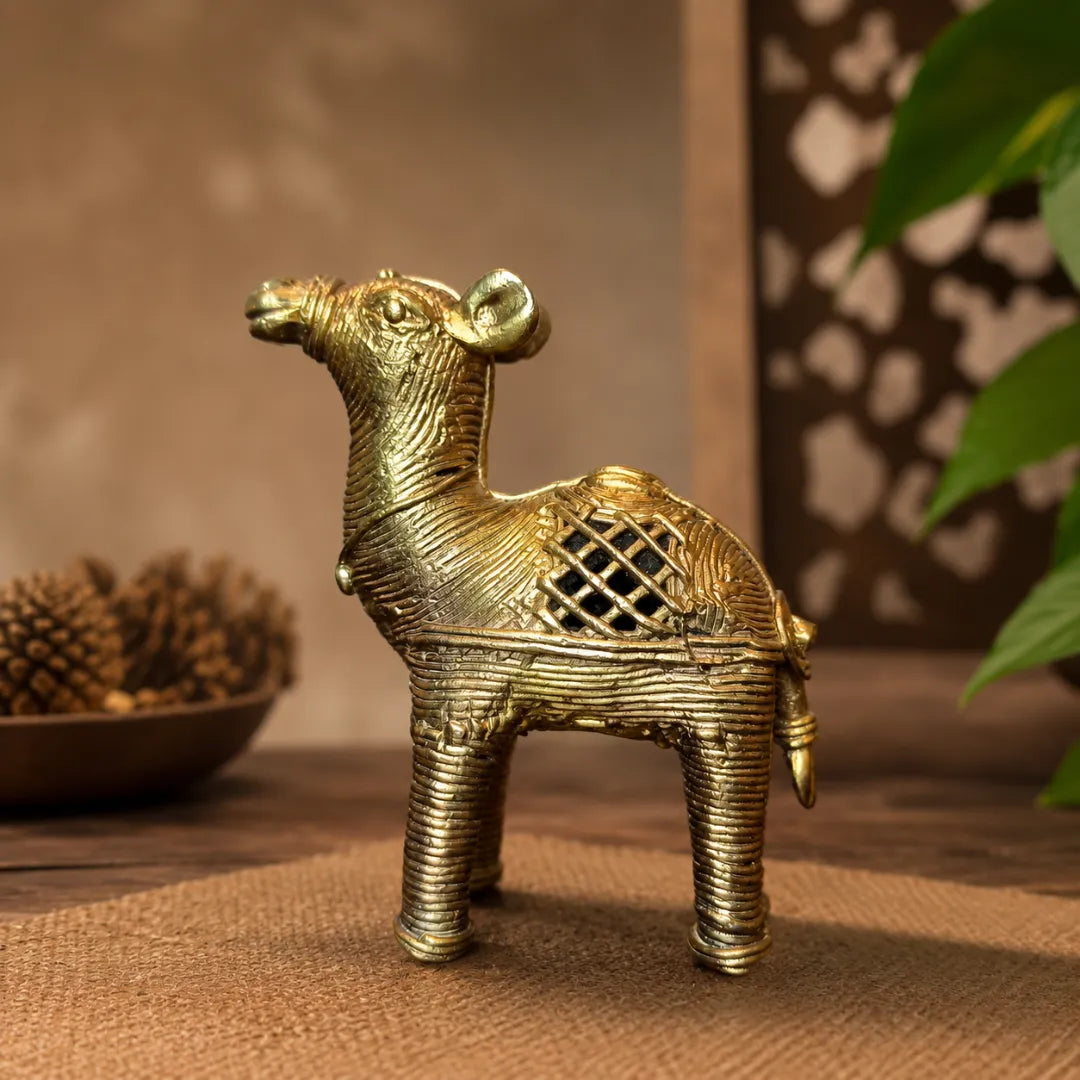 Dhokra Craft Camel Figurine
