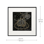Dimension chart showing 11.5 x 11.5 inch size of Untitled framed wall art
