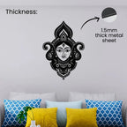 Durga Face Metal Wall Art 1.5mm thick metal sheet