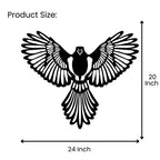 Eagle metal wall art size chart 24 inch wide x 20 inch tall