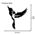 Flying Angel Metal Wall Art 20 inch x 24 inch size guide