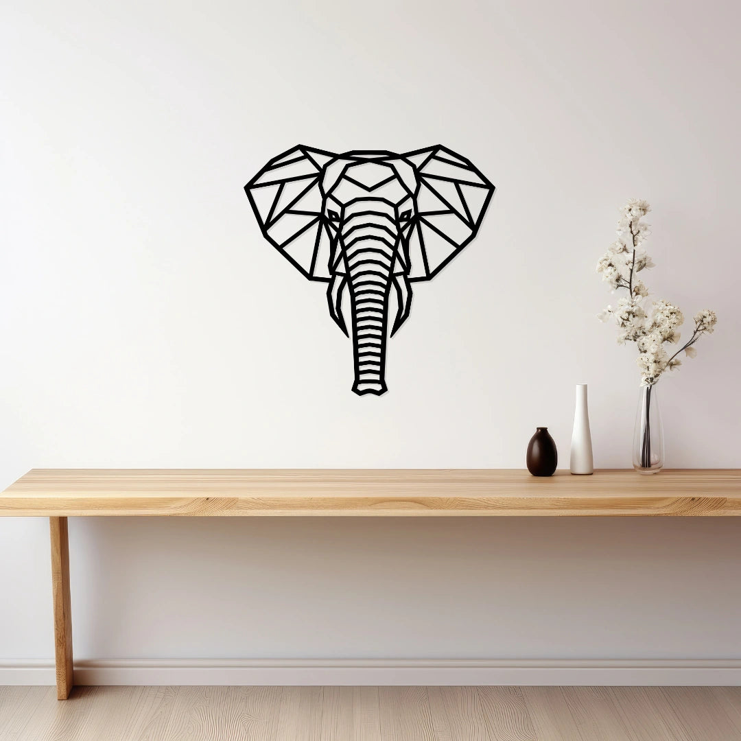 Geometric Elephant Metal Wall Art modern home wall decor