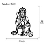 Hanuman Metal Wall Art 24 inch x 18 inch size guide