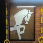 Horse 3D MDF Wall Art – Contemporary Minimalist Decor