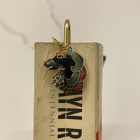 Brass Horse Head Bookmark – Handmade Enamel Bookmark