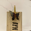 Brass Butterfly Bookmark – handmade enamel brass book marker