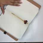 Brass Butterfly Bookmark – Red & Blue Handmade Enamel Bookmark