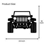 Jeep Metal Wall Art 24 inch x 18 inch size guide