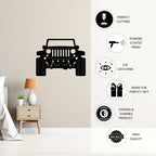 Jeep Metal Wall Art powder coated finish features