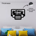 Jeep Mountain Metal Wall Art 1.5mm thick metal sheet