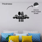 Kitchen Metal Wall Art 1.5mm thick metal sheet