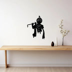 Krishna Flute Metal Wall Art minimalist home decor