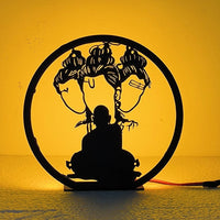 Swami Samarth Table Lamp With Light – LED Metal Decorative Lamp