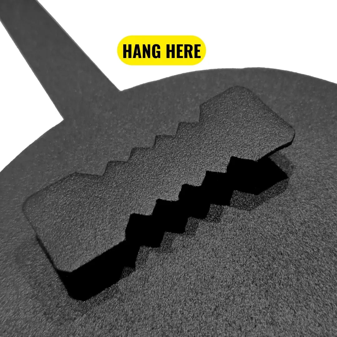 Back hanger slot for easy mounting on metal wall art