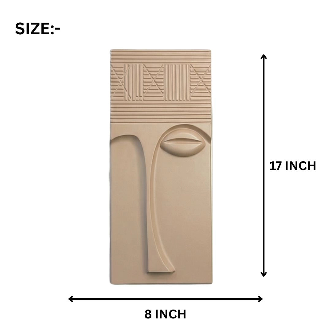 MDF 3d wall art blue abstract face wall panel