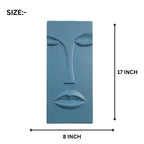 MDF 3d wall art brown abstract face wall panel