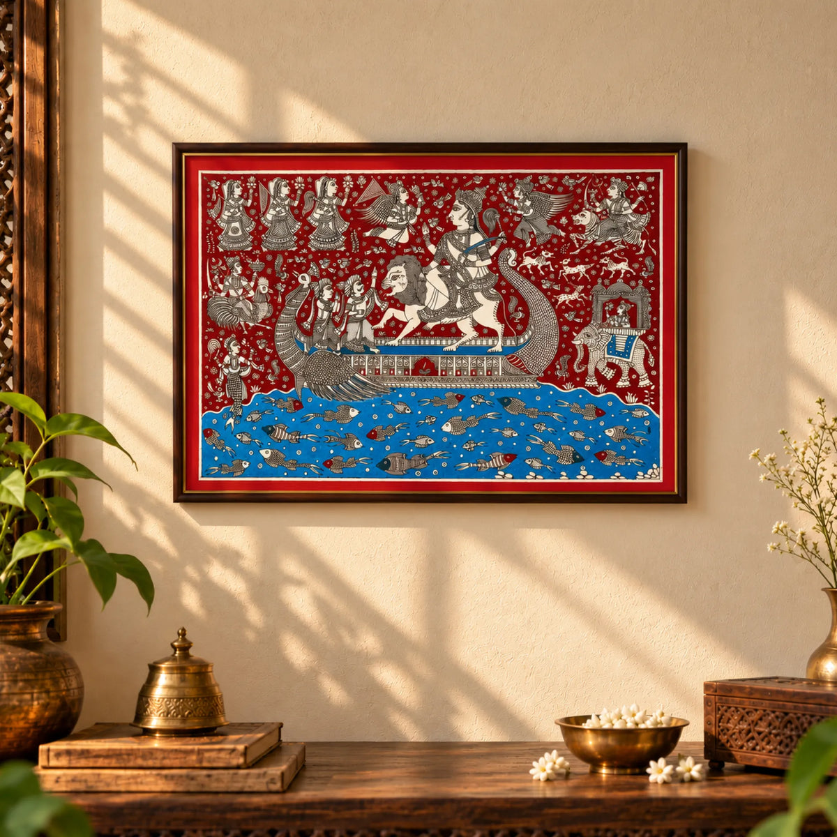 Mata ni Pachedi – Vahanvati Mata Painting
