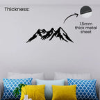 Mountain silhouette metal wall art 1.5mm thick metal sheet