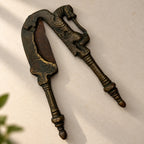 Antique Brass Nutcracker with Horse Figure Handle