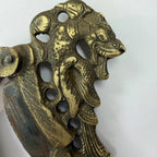 Antique Brass Pierced Nutcracker with Ram Head Motif