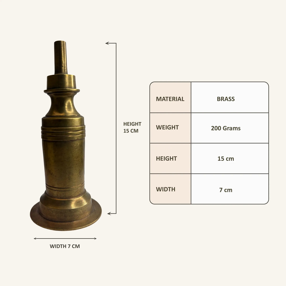 Handmade Vintage Finish Oil Lamp Crafted from Finest Brass