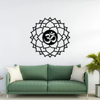 Om Lotus Metal Wall Art living room wall decor