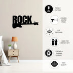 Rock guitar metal wall decoration precision cut strong and durable gift decor