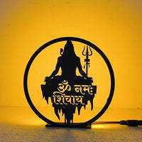 Om Namah Shivay Table Lamp – Divine Spiritual Lighting for Home Décor